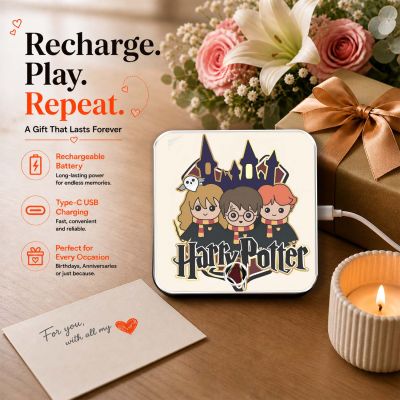 Musical Fridge Magnet Harry Potter Theme Gift for Fans, Kids, Teens Rechargeable Speaker Harry Potter Theme Return Gift for Birthday